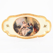 Овальное блюдо Bruno Costenaro Boucher Ceramiche 28*14.5*2.5 см