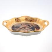 Овальное блюдо глубокое с ручками Ceramiche Bruno Costenaro
