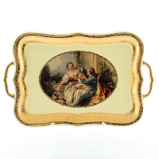 Фарфоровый поднос Bruno Costenaro Boucher Ceramiche 35 см