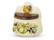 Емкость с деревянной крышкой 18 см artigianato ceramico Тыква