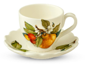 Комплект чашка с блюдцем Caroline Artigianato Ceramico Груша 2 предмета