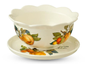 Фруктовница с подставкой 25 см artigianato ceramico Груша