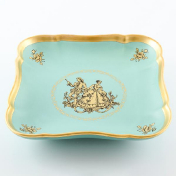 Квадратное блюдо Bruno Costenaro Green Gold 24х24 см