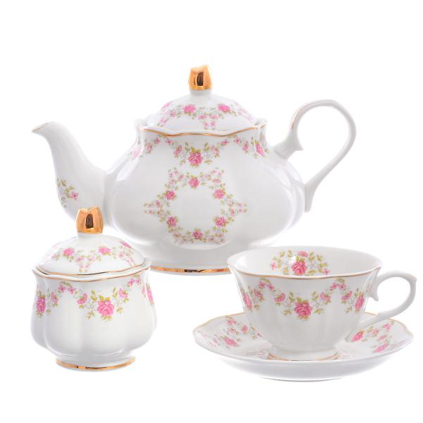 Фото Чайные сервизы Фарфоровый чайный сервиз Royal Classics Huawei ceramics 14 предметов