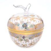 Конфетница с крышкой белая Star Crystal 10,5 см