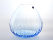 Ваза голубая Crystalex Bohemia Waterfall 18 см Bohemia Crystalite