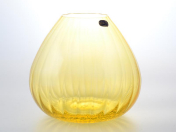 Ваза желтая Crystalex Bohemia Waterfall 18 см Bohemia Crystalite
