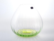 Ваза зеленая Crystalex Bohemia Waterfall 18 см Bohemia Crystalite