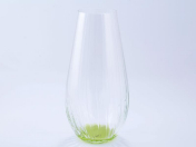 Ваза зеленая Crystalex Bohemia Waterfall 30 см Bohemia Crystalite