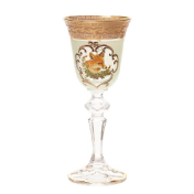 Комплект рюмок для водки Bohemia Охота зеленая Кристина 60 мл (6 шт.) Bohemia Crystal