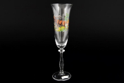 Комплект фужеров для шампанского 180 мл Охота (6 шт.) Bohemia Crystal