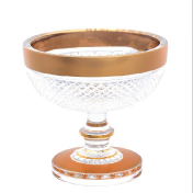 Конфетница Bohemia Max Crystal хрусталь с золотом 115 мл Bohemia Crystal