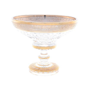 Конфетница на ножке Bohemia Max Crystal Золото 15 см Bohemia Crystal