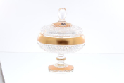 Конфетница с крышкой Crystal Heart Bohemia Crystal